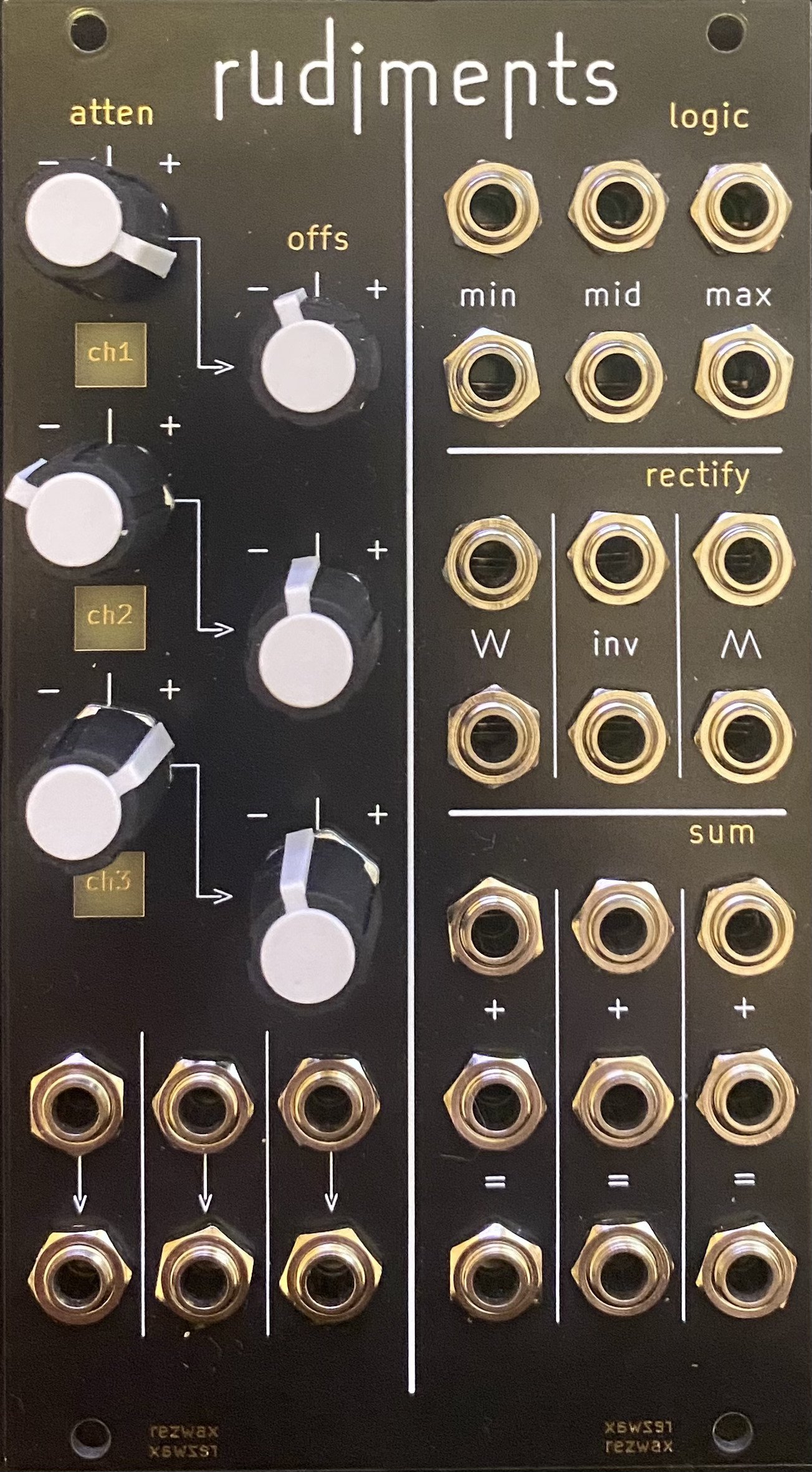 A rudiments module